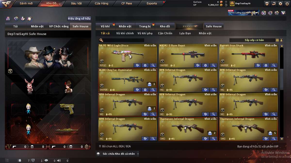 shop acc cf uy tin gia re